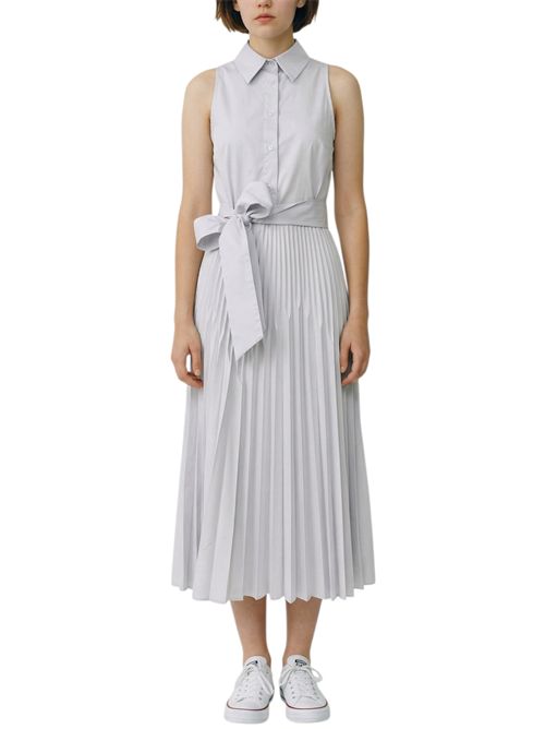 abito donna senza maniche dietro ricami bianco Milva Mi | 913340